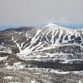 A view of the face of Mount Washington from above
